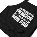 Förkläde med texten "Jag försökte gå i pension"