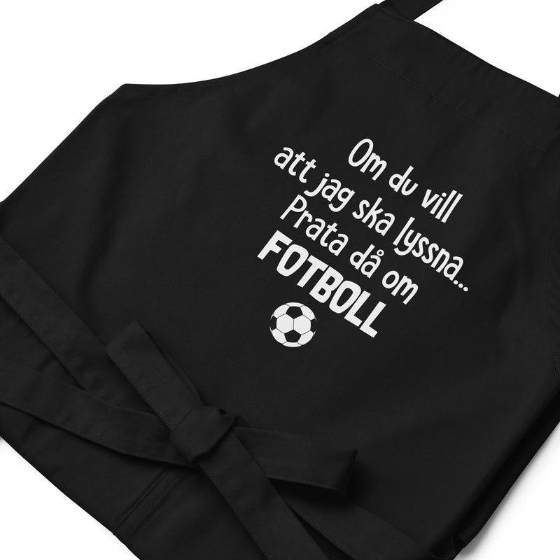 Förkläde med texten "Om du vill"