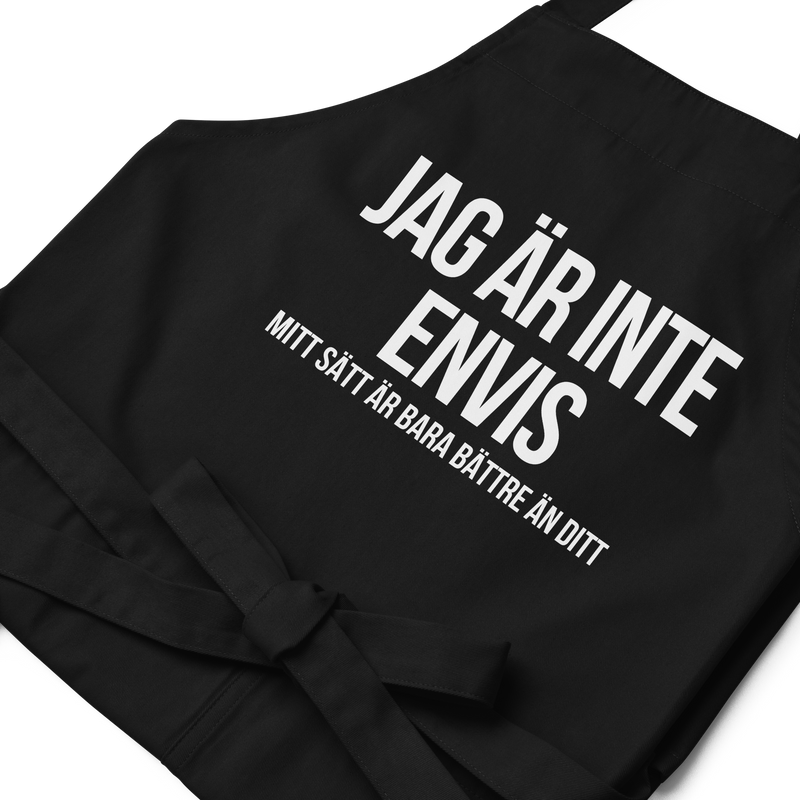 Förkläde med texten "Jag är inte envis"
