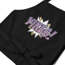 Förkläde med texten "YIKES!"