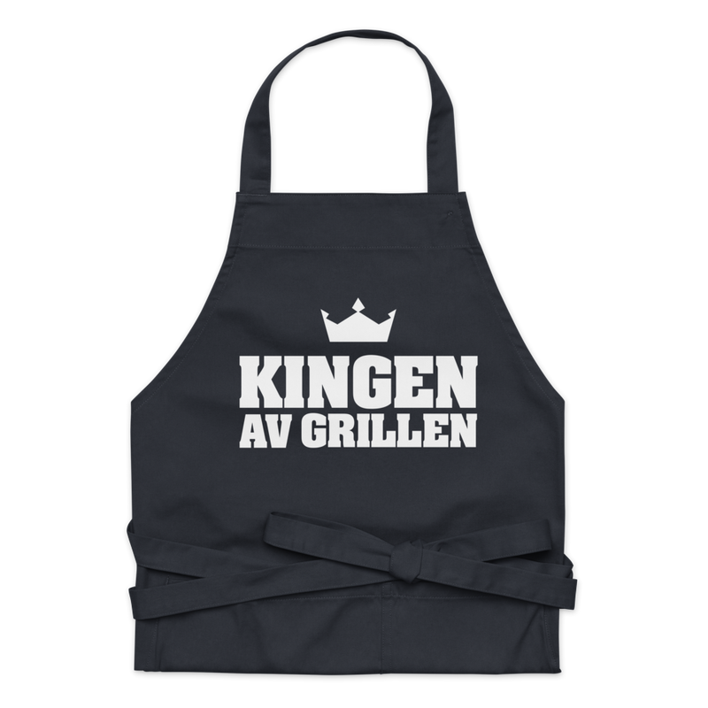 Förkläde med texten "Kingen av grillen"