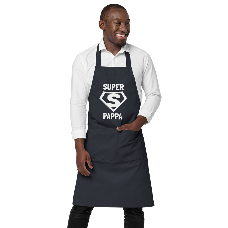 Förkläde med texten "SUPER PAPPA"