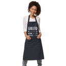 Förkläde med texten "Grilltid"