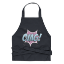 Förkläde med texten "OMG!"