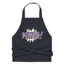 Förkläde med texten "YIKES!"