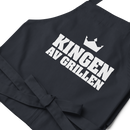 Förkläde med texten "Kingen av grillen"