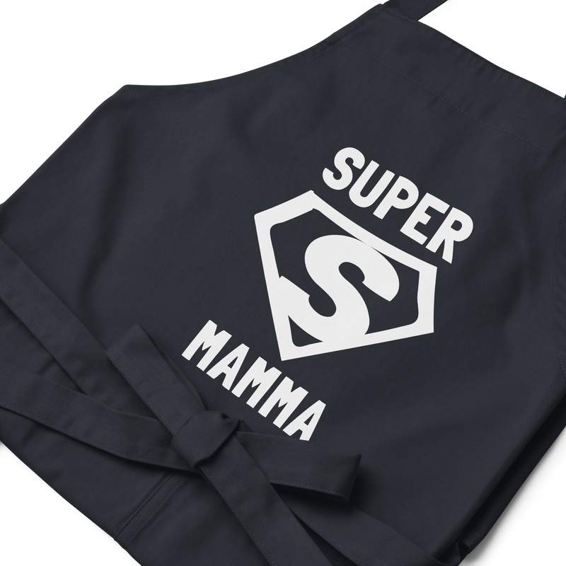 Förkläde med texten "SUPER MAMMA"