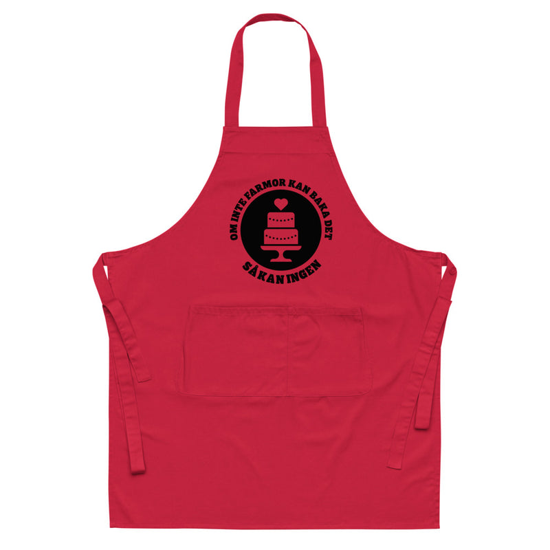 Förkläde med texten "Om inte farmor kan baka det - så kan ingen"