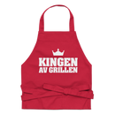 Förkläde med texten "Kingen av grillen"