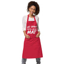 Förkläde med texten "Se upp! Pappa lagar mat"