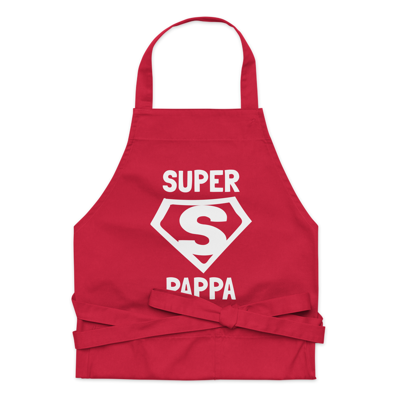 Förkläde med texten "SUPER PAPPA"