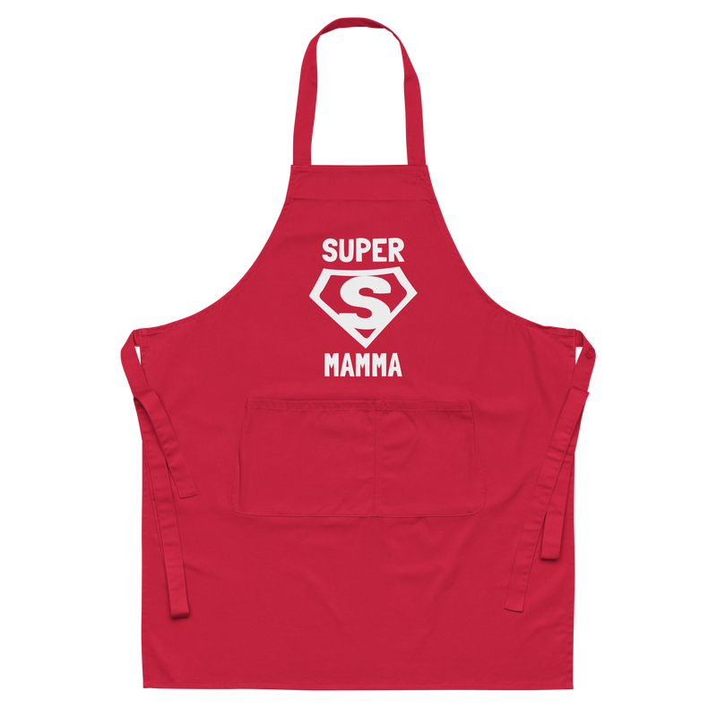 Förkläde med texten "SUPER MAMMA"