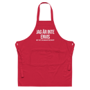 Förkläde med texten "Jag är inte envis"