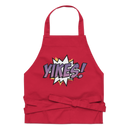 Förkläde med texten "YIKES!"