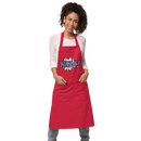 Förkläde med texten "YIKES!"