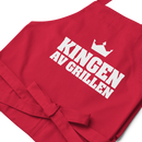 Förkläde med texten "Kingen av grillen"