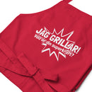 Förkläde med texten "Jag grillar, vad är din superkraft?"