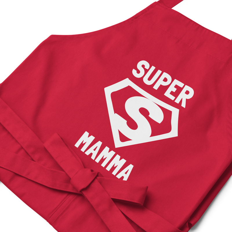 Förkläde med texten "SUPER MAMMA"