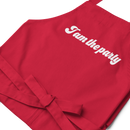 Förkläde med texten "I am the party"