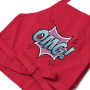 Förkläde med texten "OMG!"