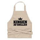 Förkläde med texten "Kingen av grillen"