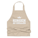 Förkläde med texten "Kingen av grillen"