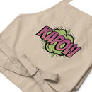 Förkläde med texten "KAPOW"