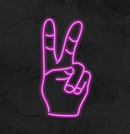 Peacetecken - neonskylt