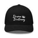 Trucker kepa med broderad text "Drama Drottning"