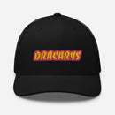 Trucker kepa med broderad text "Dracarys"