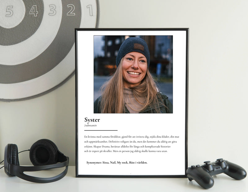 Poster - Personlig text och bild