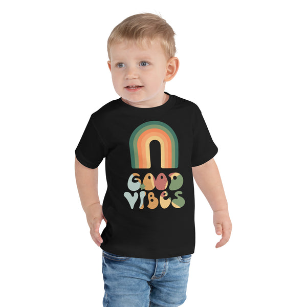 T-shirt för barn med texten - "Good vibes"