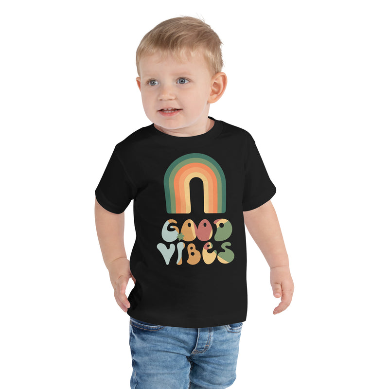 T-shirt för barn med texten - "Good vibes"