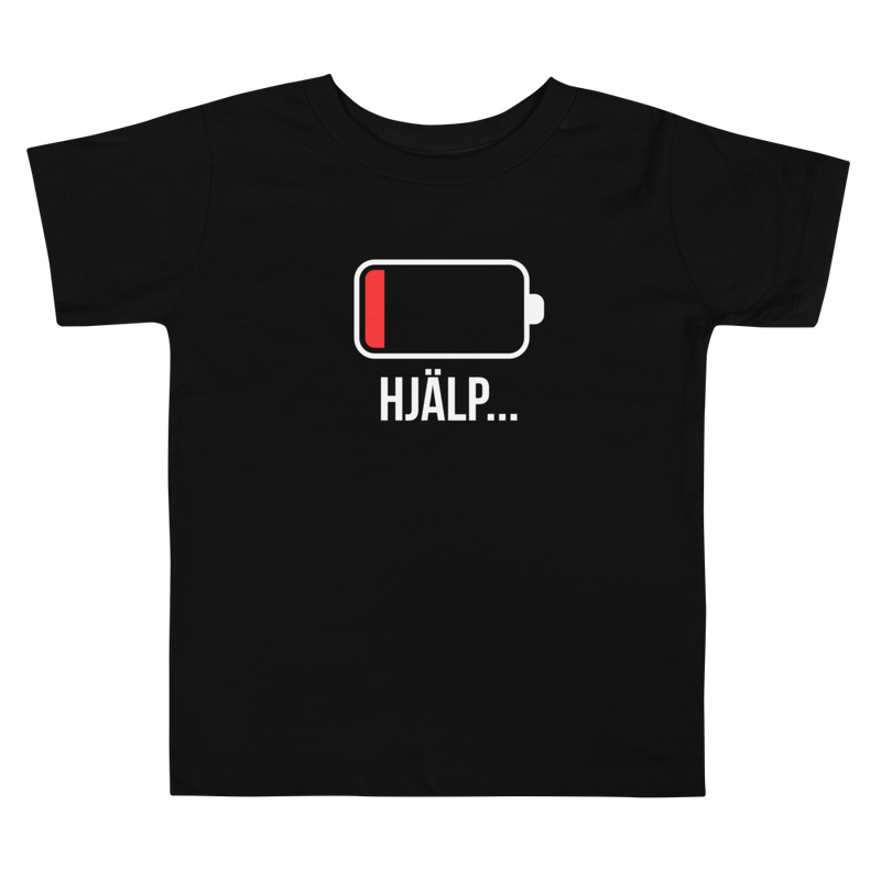 T-shirt för barn med texten "Hjälp"