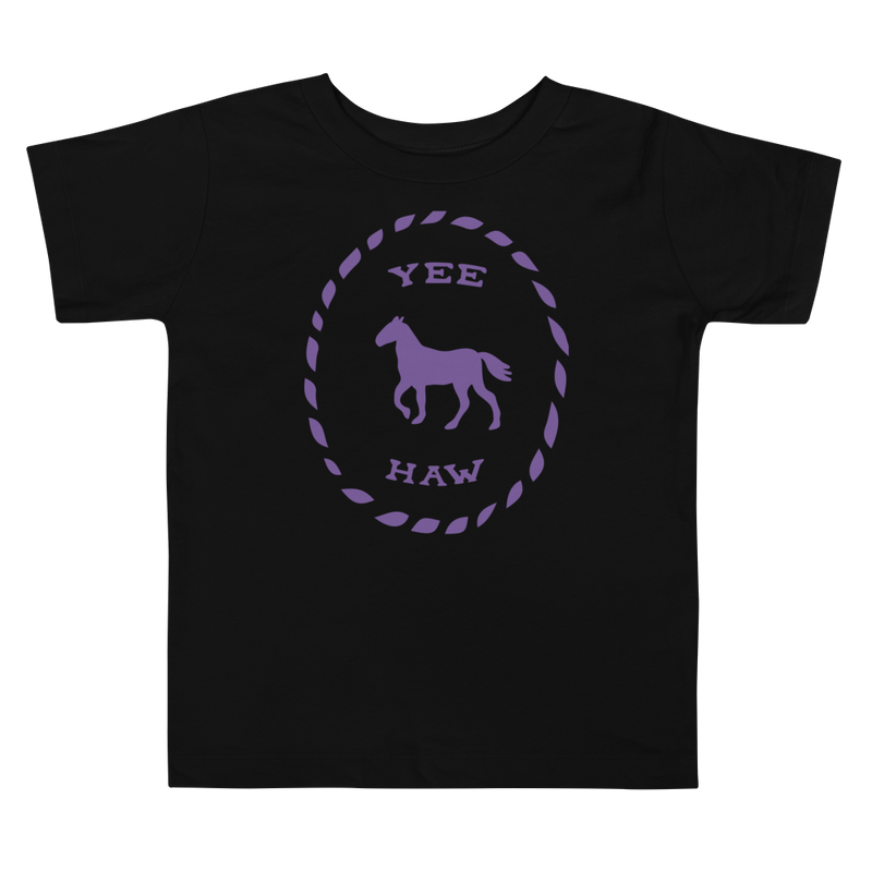 T-shirt för barn med texten "YEE HA"