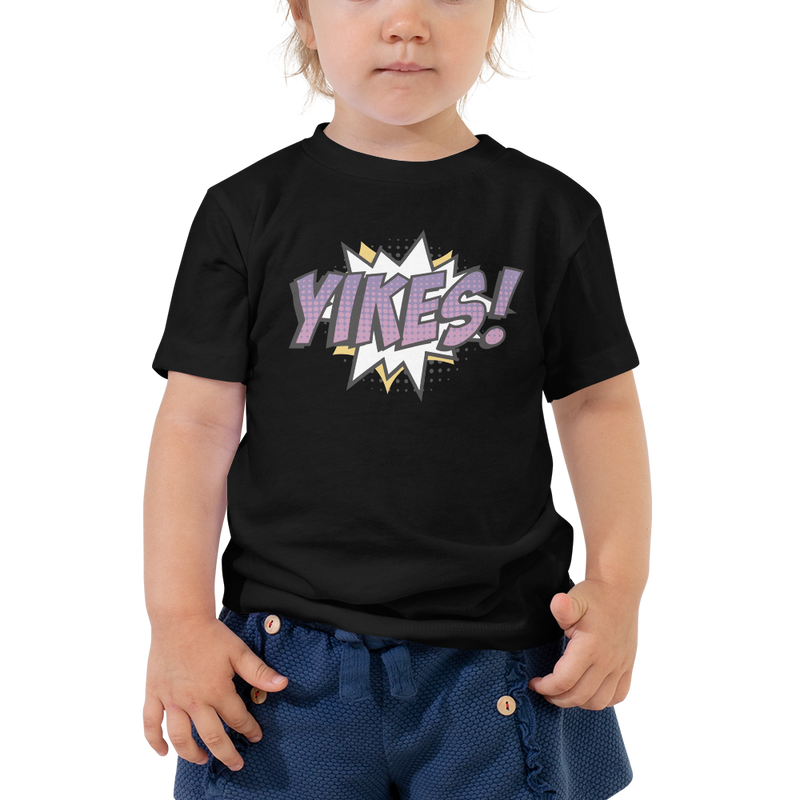 T-shirt för barn med texten "YIKES!"