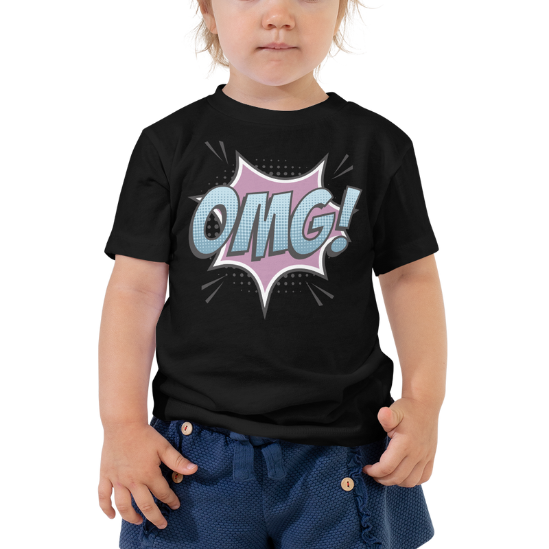T-shirt för barn med texten "OMG!"