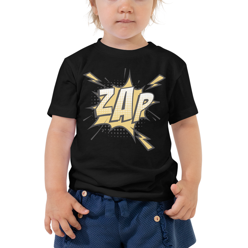T-shirt för barn med texten "ZAP"