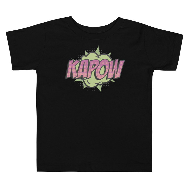 T-shirt för barn med texten "KAPOW!"