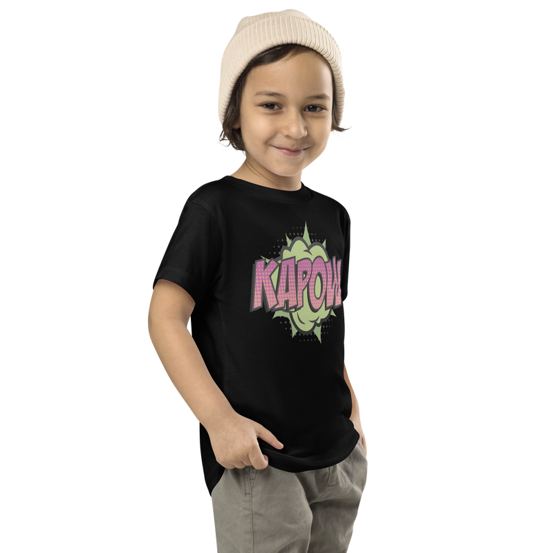 T-shirt för barn med texten "KAPOW!"