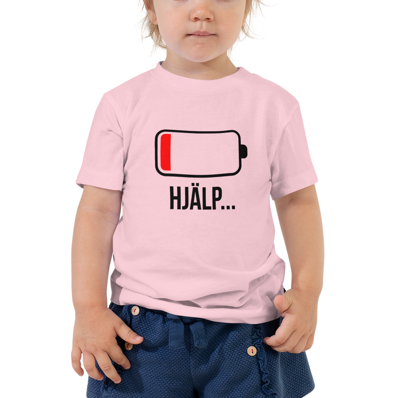 T-shirt för barn med texten "Hjälp"