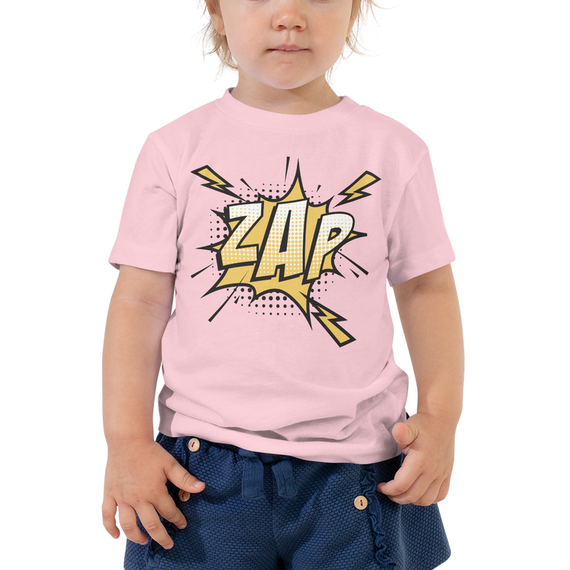 T-shirt för barn med texten "ZAP"