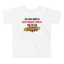 T-shirt för barn med texten - "Jag kan smälta farmors hjärta, vad är din superkraft?"