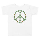 T-shirt för barn med peactecken av blommor