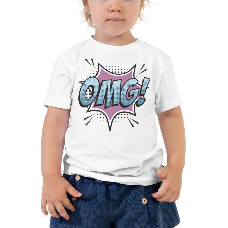 T-shirt för barn med texten "OMG!"