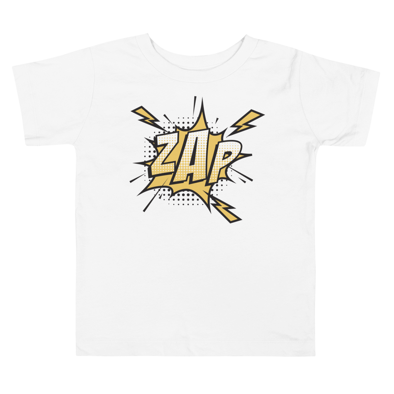 T-shirt för barn med texten "ZAP"