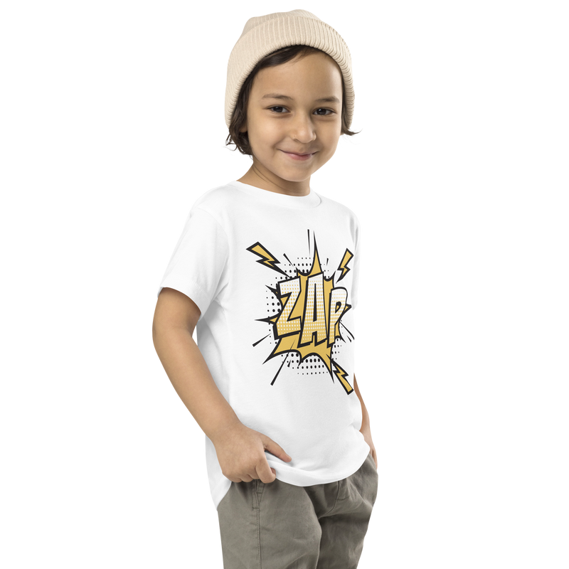 T-shirt för barn med texten "ZAP"