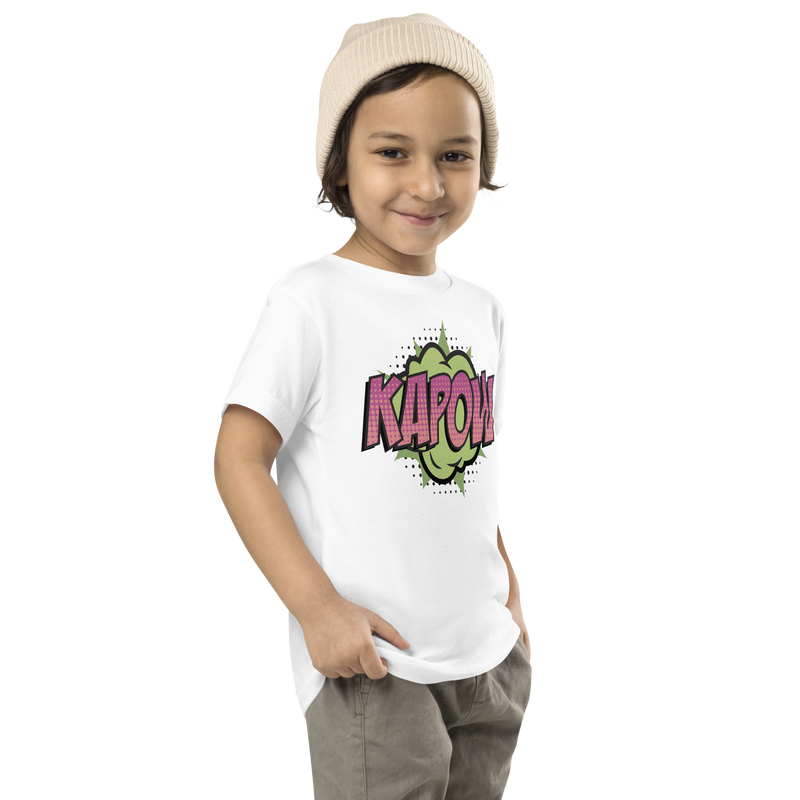 T-shirt för barn med texten "KAPOW!"