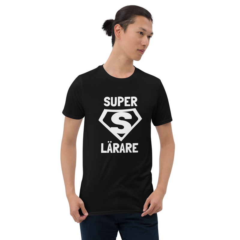 Kortärmad t-shirt i unisex-modell med texten - Superlärare