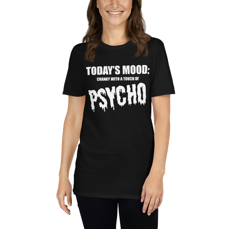 Kortärmad t-shirt i unisex-modell med texten - Todays mood